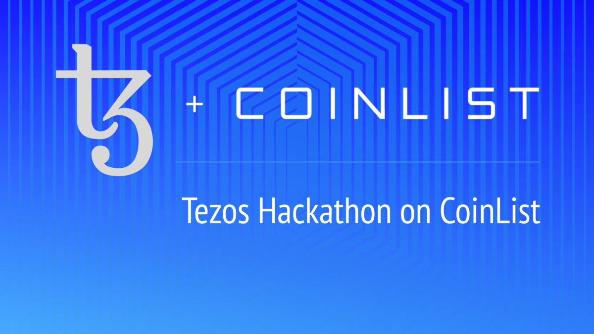 Tezos + CoinList Hackathon Logo